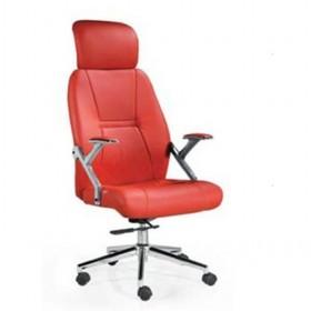 Red Leather Massage Back Stainless Steel Computer Chair/ Office Chair/ Boss Chair