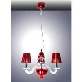 Simple Red Crystal Ceiling Light