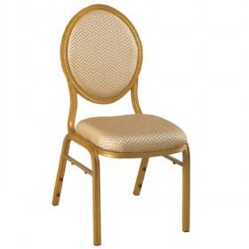 High Quality Luxury Golden Oval Back Hotel Chairs/ Banquet Chair
