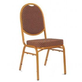 Good Quality Plain Brown Flannel Hotel Chairs/ Banquet Chair