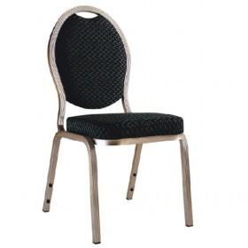 Good Quality Plain Black Flannel Hotel Chairs/ Banquet Chair