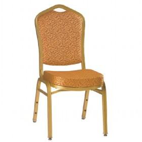 Luxury Golden Upholstered Fabric Hotel Dining Chairs/ Banquet Chair