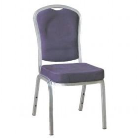 High Quality Purple And White Flannel Hotel Chairs/ Banquet Chair