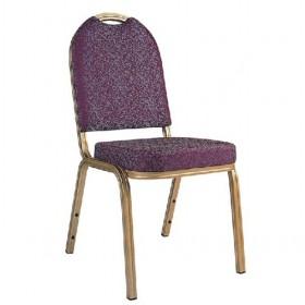 Elegant Purple Flannel Spots Prints Hotel Chairs/ Banquet Chair