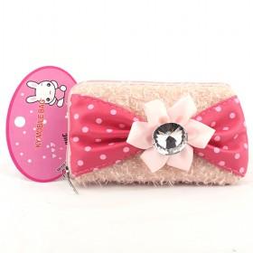 New Cute Designs Pink Flower Flex Mobile Phone Bag ; Case / Coin Purse / Fashion