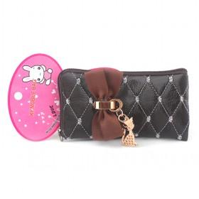 Universal PU Black Ladybags Cell Phone ; IPOD,MP3,Camera Sock Bag Carring Case,Cover With Neck Strap