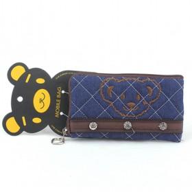 Velvet Cloth Lovely Bear Case Wallet Bag For Mobile Cell Phone, For Phone/iPod/Mp3/Mp4