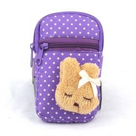 New Cute Yellow Rabbit Mobile Phone Case ; Bag,candy Color,Fashion Korean Style Cell Phone Case ; Bag