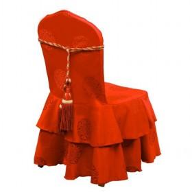 Hot Sale Graceful And Celebrative Glamorous Red Velvet Banquet Chair Covers