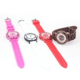 Special Multi-colors Serial Round Silicon Waterproof And Diamond-Decorative Ladies Quartz Wrist Sport Watch
