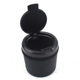Good Quality Nice Black Cylindrical Car Ashtray With Lid