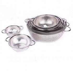 High Quality Round Basin Shape Metal 8 Pieces Mesh Basket