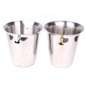 Beer and Champange Steel Ice Buckets 2 in 1 set