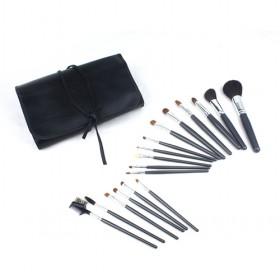 Economical Black Handle Professional Ulstra Soft Bristle Eyes Cosmetic Makeup Brushes Set