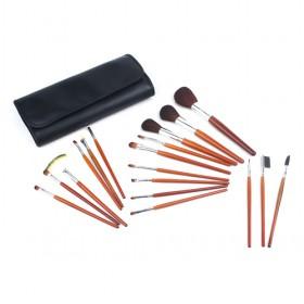 Hot Sale Wooden Handle Professional Ulstra Soft Bristle Eyes Cosmetic Makeup Brushes Set