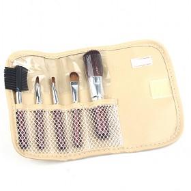 Beige Professional Simple Design Portable Cosmetic Makeup Brush Sets