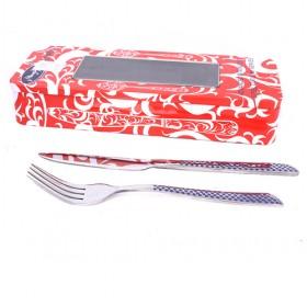 2pcs Magnetic Flatware Set With One Knife And One Dinner Fork