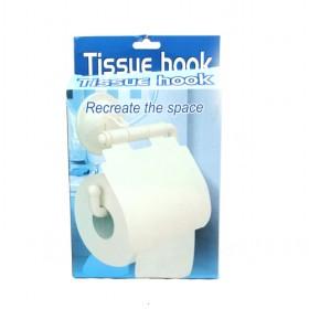 Plain White Plastic Toilet Tissue Paper Holder