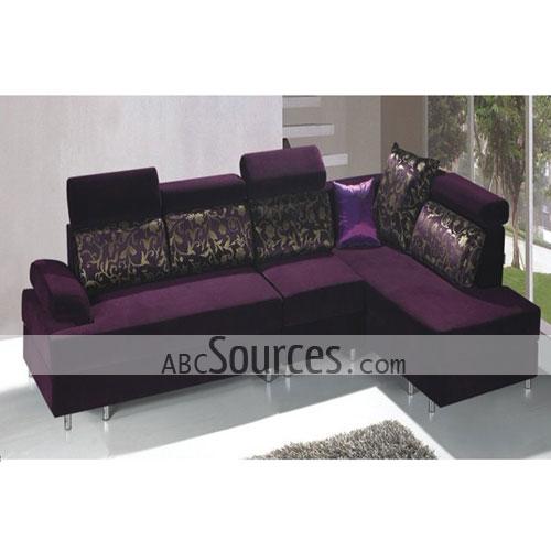 Whole Dark Purple And Black Fabric Sofa Set Lc111311080 Dark Purple And Black Fabric Sofa Set