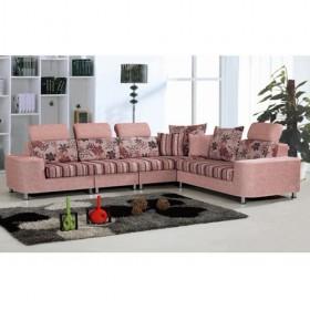 High Quality Sweet Cute Pink Separable Fabric Sofa Set