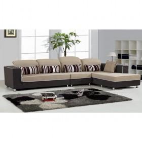 High Quality Light Brown Detachable Fabric Sofa Set