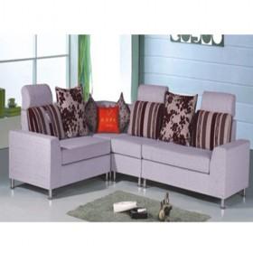 High Quality Light Purple Folding Fabric Sofa Set