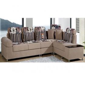 High Quality Light Brown Separable Fabric Sofa Set