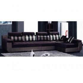 High-end Brown Stripes Separable Fabric Sofa Set