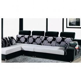 High Quality Brown And White Detachable Fabric Sofa