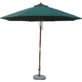 38mm High Nice Luxurious Patio Double String Wind Resistant Wooden Umbrella