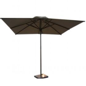 60mm Irregular Large Size White Patio Umbrellas With Stainless Steel Umbrella Handle