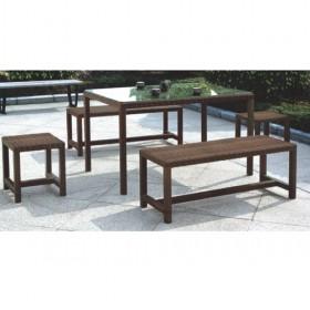 High Quality Nice Simple Design Rattan Dining Patio Set