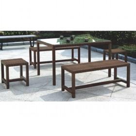 High Quality Nice Simple Design Rattan Dining Patio Set