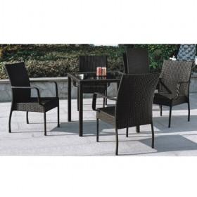 Good Quality Modern Design Popular Rattan Dining Chairs Set