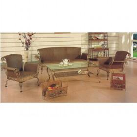 Best Selling Living Room Common Design Rattan Sofa Set
