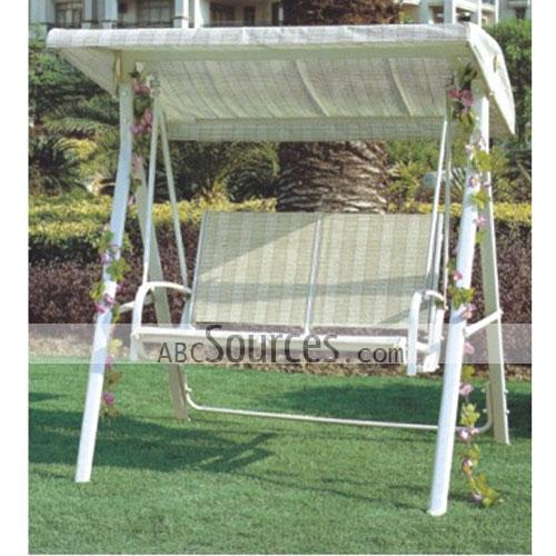 Good Quality White Wickers Outdoor Swing Chair