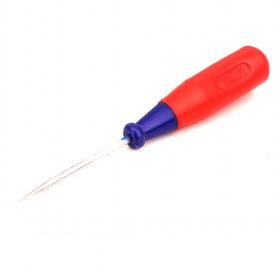 Steel Awl With Wood Handle, Red Purple Sewing Awl