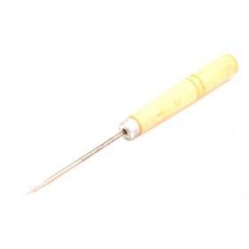 Steel Awl With Wood Handle, Yellow Sewing Awl, Hole Maker