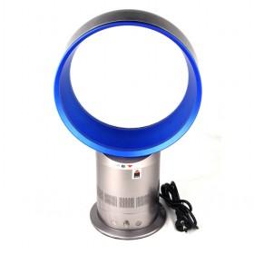 Blue And White Round Bladeless USB Air Containing Fan