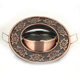 Antique Bronze Ceiling Lamp Holder With Lamp Base, Lamp Fixture With Deco