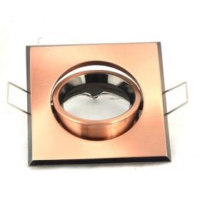 Square Bronze Polished Ceiling Lamp Holder, Bulb Holder, Lamp Fixture For Home And Office