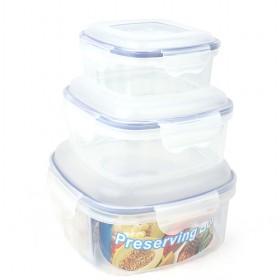 Heat Preservation Food Square Container Set Of 3