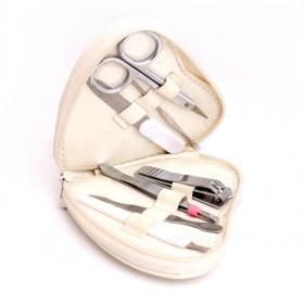 7 In 1 Good Quality Silver Manicure And Pedicure Sets With PU Case Nice Gift Pack Beauty Tools
