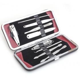 Classic Design Simple Stainless Steel Portable 9 In 1 Cheap Pedicure And Manicure Set
