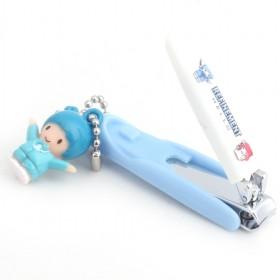 Hotsale Light Blue Little Doll Nail Clipper/ Fingernail Cartoon Clippers/ Cute Nail Trimmer