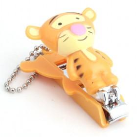 Cute Cartoon Yellow Plastic Tiger Nail Clipper/ Nail Trimmer/ Fingernail Cutter