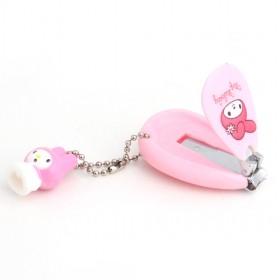 Cute Pink Bunny Cartoon Plastic And Stainless Steel Nail Trimmer/ Fingernail Clippers