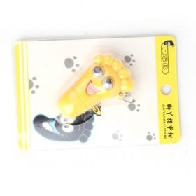 Lovely Design Yellow Plastic Smiling Feet Nail Clippers/ Nail Trimmer/ Fingernail Cutters