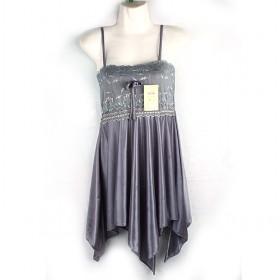 Dark Gray Short Nightgown