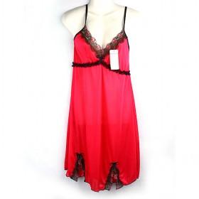 Red Sexy Lace Edge Nightgown